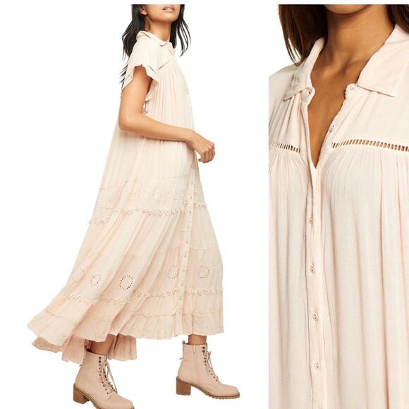 Free People Pretty Cozy Maxi - Picture 3 of 11